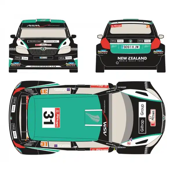 Achetez Aujourd'hui Racing Decals RD24-017 Skoda Fabia S2000 - 31 Rally Portugal 2012 (for Belkits Kits)