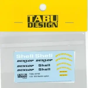 Vente Directe Tabu Design 20160 Porsche 935 - Martini Option Decal Set (for Tamiya Kits)