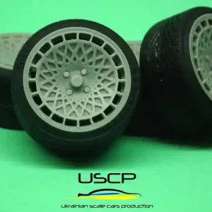 Bon Plan Ukrainian Scale Cars Production (USCP) 24W057B 17inch Stuttgart ST7 with Stance Tires