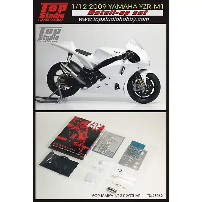 Retour Gratuit Top Studio TD23062 Yamaga YZR M1 (2009) - Detail-Up Set (for Tamiya Kits)