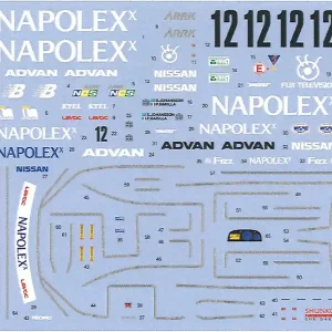 Shunko Models D467 Nissan Skyline GT-R - Calsonic Napolex 1991 Decals Set Offre Exclusive