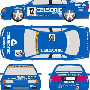 SK Decals 24003 Nissan Calsonic Primera JTCC - Decals Set (for Tamiya Kits) Usine Directe