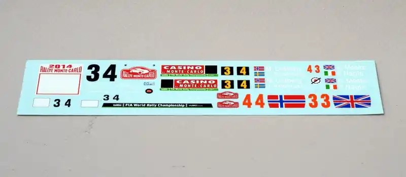 Renaissance TK24-401 Citroen DS3 WRC - Monte Carlo 2014 Meek (for Heller Kits) Dernière Chance