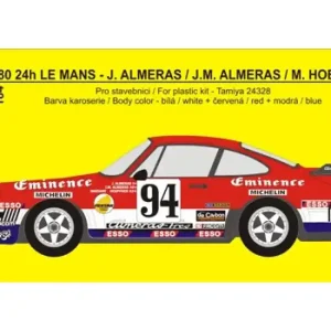 Jusqu'à Épuisement Des Stocks Rejimodel 184 Porsche 934 "Eminence Equipe Almeras Freres" - 94 24h Rally Le Mans 1980 (for Tamiya Kits)