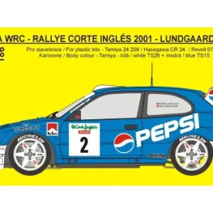 Achetez Aujourd'hui Rejimodel 186 Toyota Corolla WRC - Rally El Corte Ingles 2001 Lundgaard / Anker (for Tamiya, Hasegawa and Revell Kits)