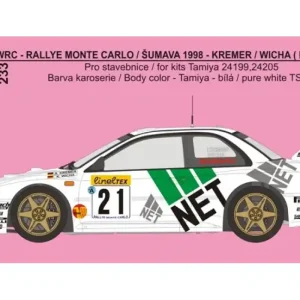 Rejimodel 233 Subaru Impreza WRC 98 - Rallye Monte Carlo / Sumava 1998 Kremer / Wicha (for Tamiya Kits) Pas Cher