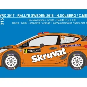 Acheter Direct Rejimodel 315 Ford Fiesta WRC 2017 - Rally Sweden 2018 – Solberg H. / Menkerud (for Belkits Kits)