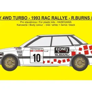 Nouvel Arrivage Rejimodel 319 Subaru Legacy RS - RAC Rally 1993 - Burns / Reid (for Hasegawa kits)