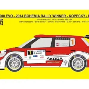Rejimodel 228 Skoda Fabia S2000 EVO - Retro design Bohemia / Barum Rally 2014 Kopecky / Dresler (for Belkits Kits) Nouvel Arrivage