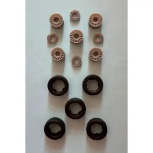 Marque Rejimodel SP927 Citroen C4 WRC - Wheels + Rubber Tires + bBake disc ( gravel ) / 5 pcs