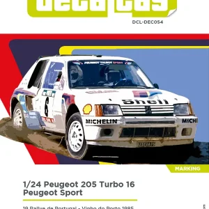 Bon Plan Decalcas DEC054 Peugeot 205 Turbo 16 Team Peugeot Sport sponsored by Shell 1985 (for Tamiya Kits)