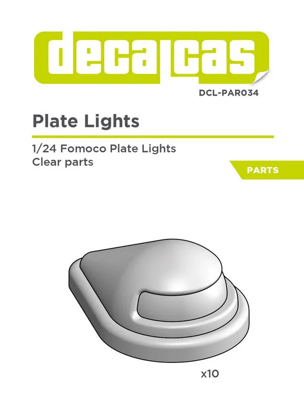 Usine Directe Decalcas PAR034 Fomoco Plate Lights (10 pcs)