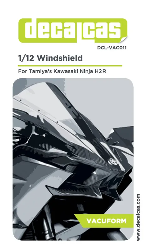 Livraison Express Decalcas VAC011 Kawasaki Ninja H2R - Windshield (for Tamiya Kits)