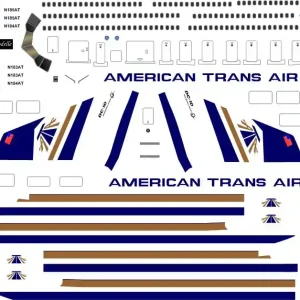Achetez Aujourd'hui BSmodelle 144503 McDonnell Douglas DC-10 - American Trans Air Decal