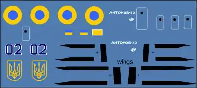 Populaire BSmodelle 144566 Antonov An-70 - Ukrainian Armed Forces Decal