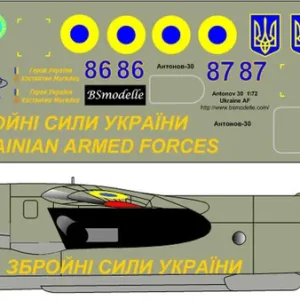 Prix Bas BSmodelle 480345 Antonov An-30 - Ukraine Air Force Open Skies Decal