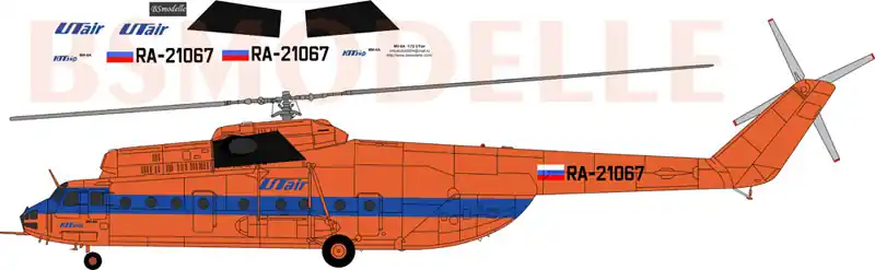 BSmodelle 72012 Mil Mi-6 A - Ut Air Decal Bon Marché