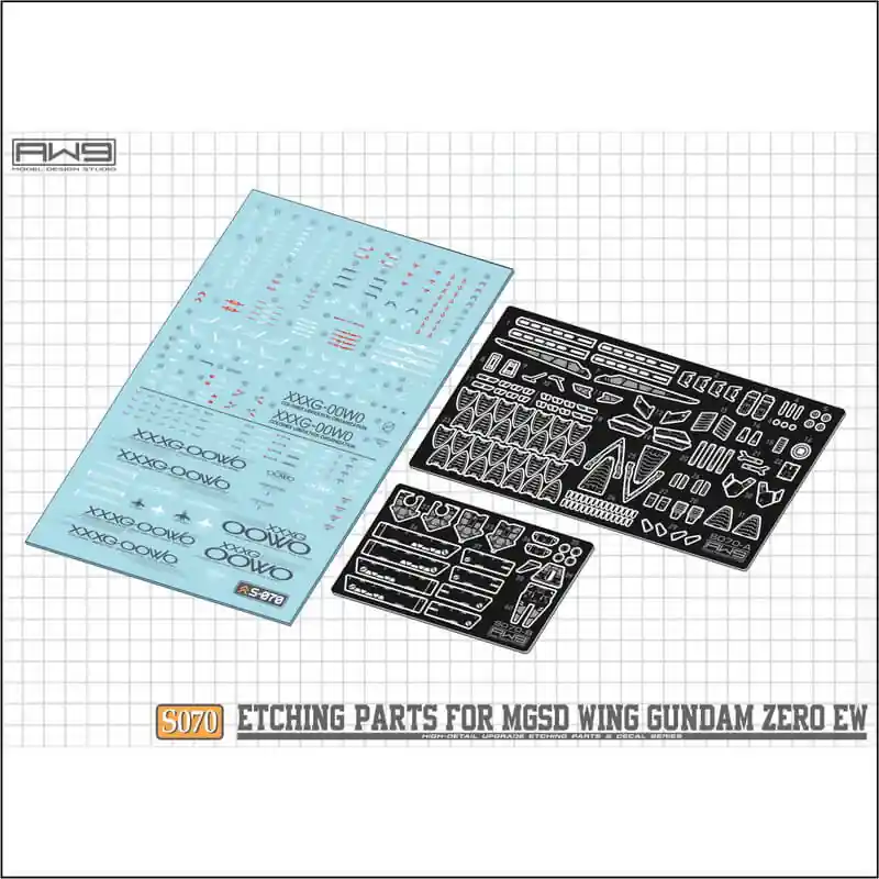 Madworks AW9 S70 Photo-Etched Detail-Up Parts With Decal For MGSD Wing Gundam Zero EW Acheter Direct