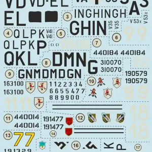 Commande En Gros Print Scale 32-024 Me-163 B The complete set 2 leaf