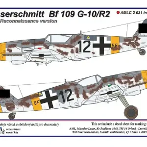 AML C2031 Messerschmitt Bf-109 G-10/R2 - Reconnaissance Version (Aufklärer) Prix Réduit