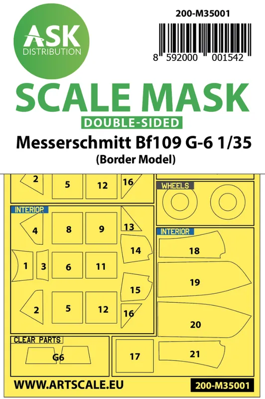 Commander Vite Art Scale Kit M35001 Messerschmitt Bf 109G-6 double-sided