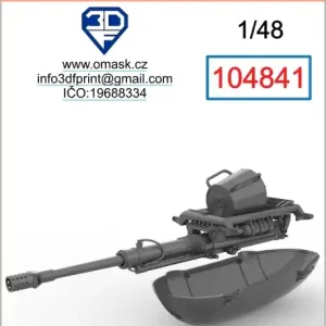 3DF 104841 MK 101 Cannon For Hs 129 (For Hasegawa, Revell, Hobby 2000) Prix Cassé