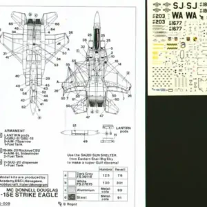 Solde Hi-Decal Line 72009 F-15 Strike Eagle