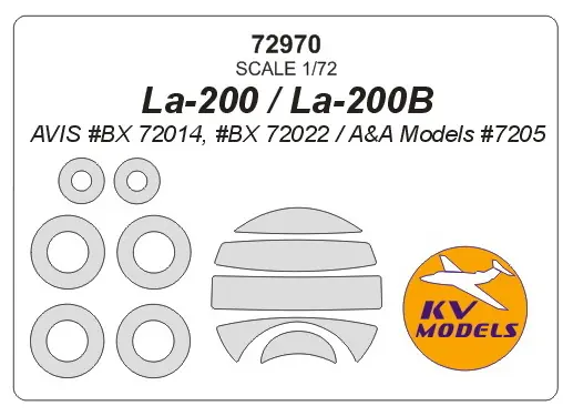 Remise KV Models 72970 La-200 / La-200B (AVIS/ A&A Models ) + wheels masks