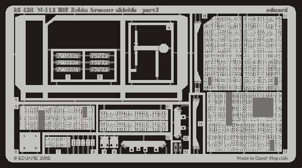 Eduard 35438 M-113 IDF Zelda armour shields ACADEMY Livraison Express