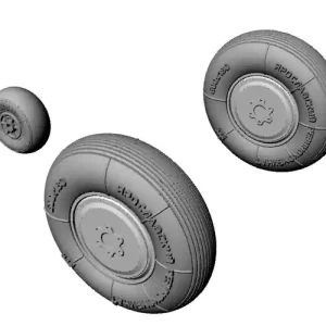 Armory Models Group AW48003 Yakovlev Yak-1 wheels Produit De Marque