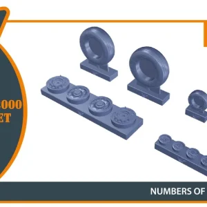 Clear Prop Models A48035 Mirage-2000 Wheel Set Commander Maintenant