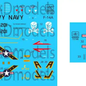 HAD Models 72196 F-14A Jolly Rogers 201 Nouvelle Collection