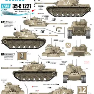Vente Directe Star-Decals 35-C1227 Israeli AFVs 10. 1967 Six-Day War. M48 Magach / M48A2 Patton.