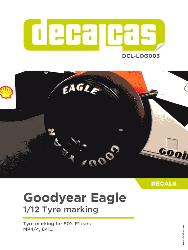 Commande En Gros Decalcas LOG003 Goodyear Eagle Tyre Marking Set