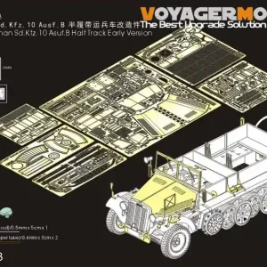 Meilleur Prix VoyagerModel.Co.Ltd PE351073 WWII German Sd.Kfz.10 Asuf.B Half Track Early Version