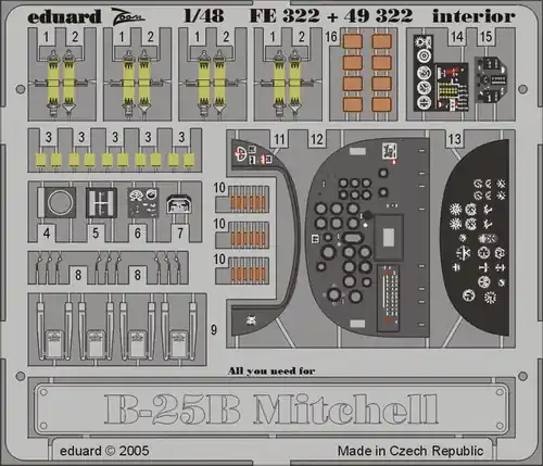 Satisfait Ou Remboursé Eduard 49322 B-25B interior Accurate Miniatures