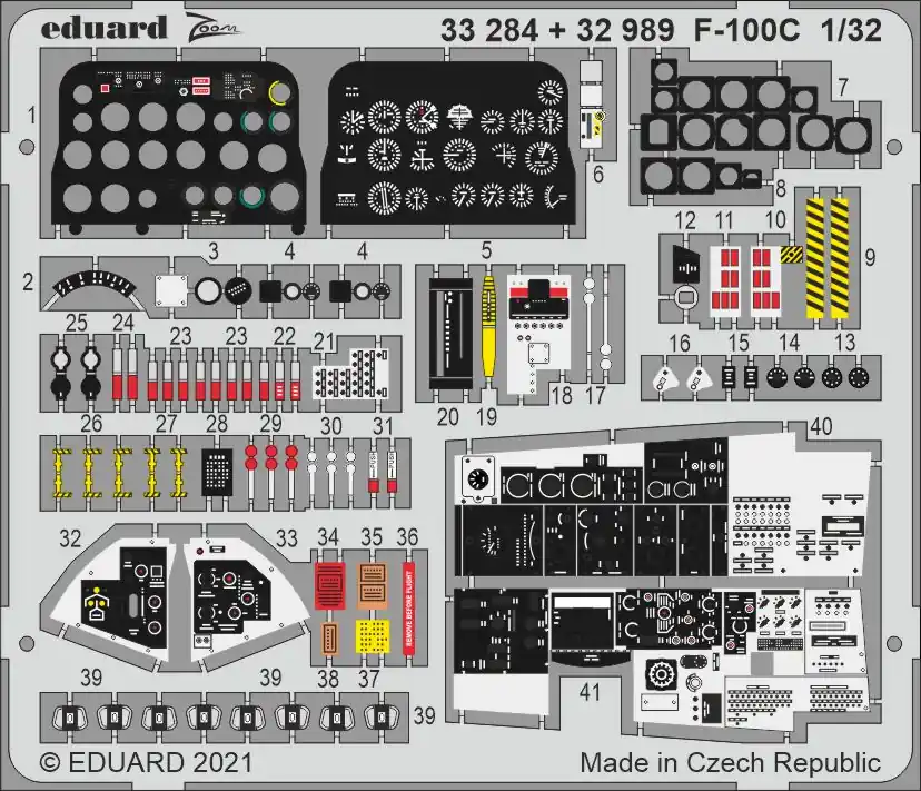 Eduard 33284 F-100C Trumpeter Meilleur Choix