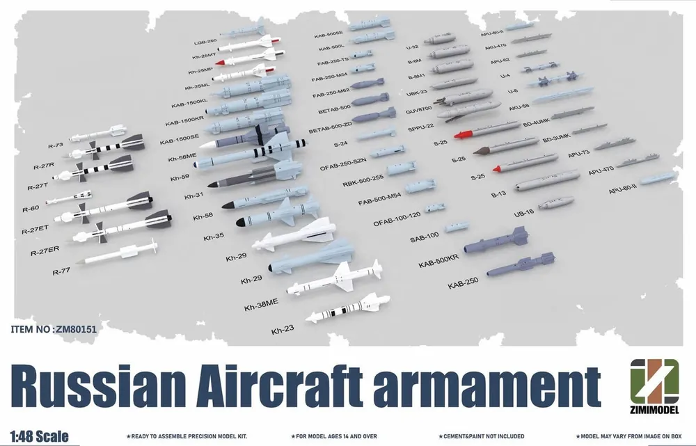 Dernier Modèle Zimi Model ZM80151 Modern Soviet / Russian Aircraft Armament