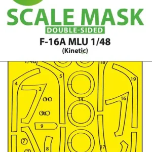 Offre Exclusive Art Scale Kit M48320 General Dynamics F-16A MLU - Double-Sided Fit and Self Adhesive Express Mask (for Kinetic Kits)