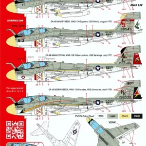 CtA Cut then Add 031 Colorful Prowlers - Grumman EA-6 B (4 Markings) Prix Choc