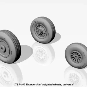 Populaire Armory Models Group AW72313 F-105 Thunderchief wheels, weighted