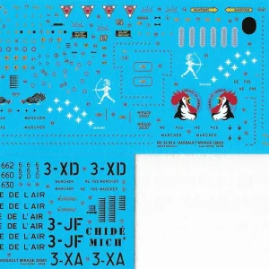 Berna Decals 32085 Dassault Mirage 2000 D - based at Nancy-Ochey (3 schemes) Remise