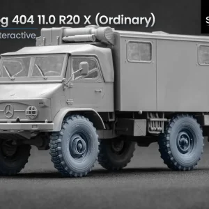 Commander Maintenant ScaleX WM-35023 Unimog 404 11.0 R20 X Ordinary Ordinary Wheel Set (For AK-Interactive, ICM, Revell)