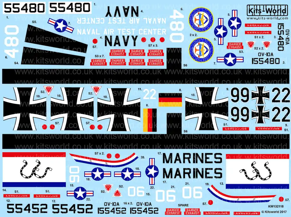 Kits World 132118 North-American/Rockwell OV-10 A/B Commande En Gros