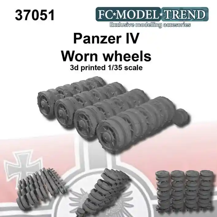 DISCONTINUED FC ModelTrend 37051 Panzer IV worn wheels Bon Marché