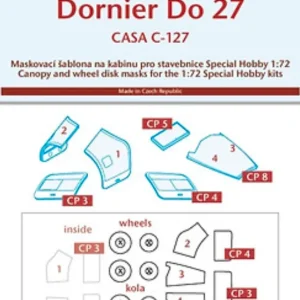 Peewit 72134 Canopy mask for Do 27 Special Hobby Satisfait Ou Remboursé