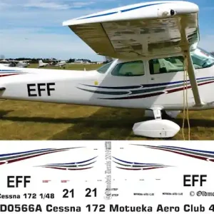 Commander Vite Old models Decals 0566A Cessna 172 - Motueka Aero Club EFF/ New Zeeland