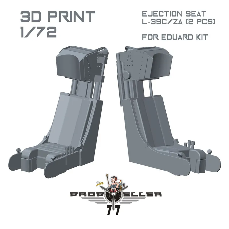 Quantité Limitée 77propeller 751 Ejection Seat for L-39 C/ZA (2 pcs - for Eduard kits)