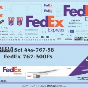 Achetez Aujourd'hui Draw Decal 44-767-58 Boeing 767-300F - FedEx