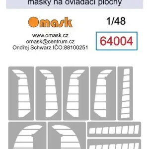 Certifié Omask 64004 Messerschmitt Bf-109 F Masks for Control Surfaces (for Eduard kits)